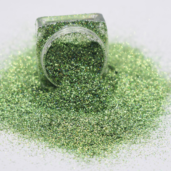 GLS008  Solvent Resistant High Sparkling Holographic green 