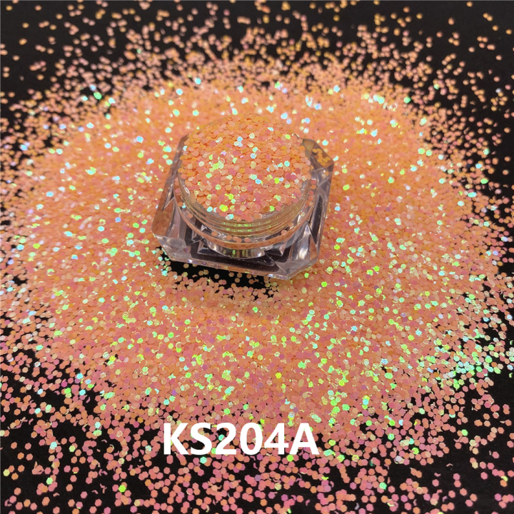 KS204A 1/24''  Hot Sale  golden light chameleon glitter