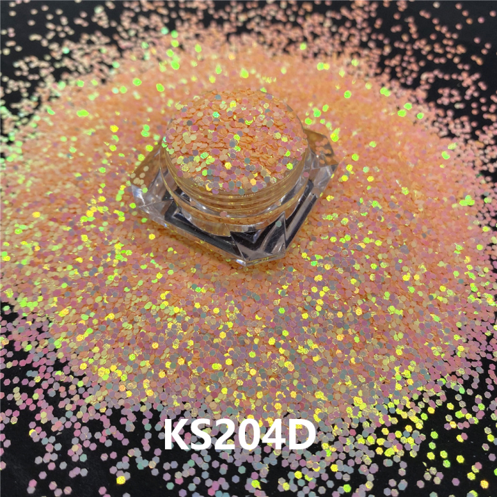 KS204D 1/24''  Hot Sale  golden light chameleon glitter