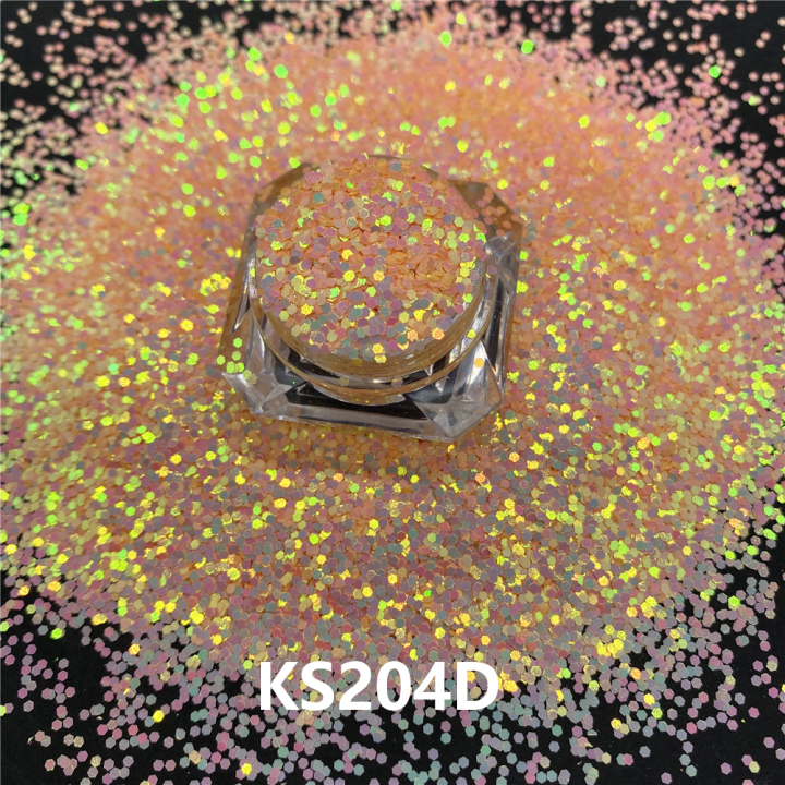 KS204D 1/24''  Hot Sale  golden light chameleon glitter