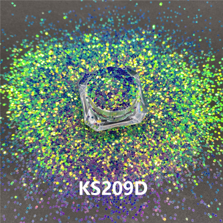 KS209D 1/24''   Hot Sale  golden light chameleon glitter