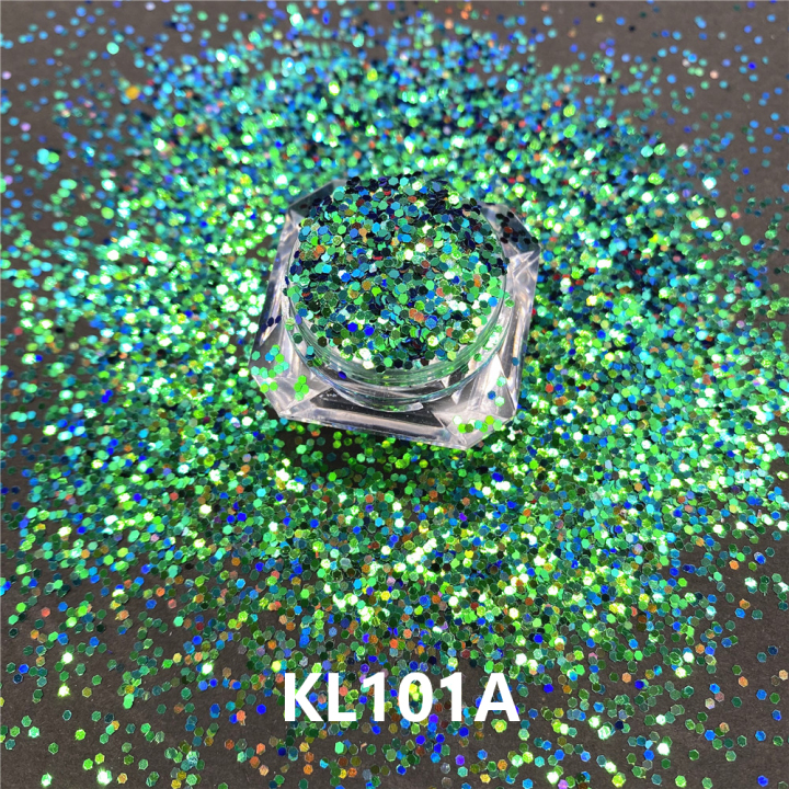 KSL101A 1/24'' 2022 Hot Sale Polyester Bulk Iridescent Holographic Glitter Chunky Mixed glitter 