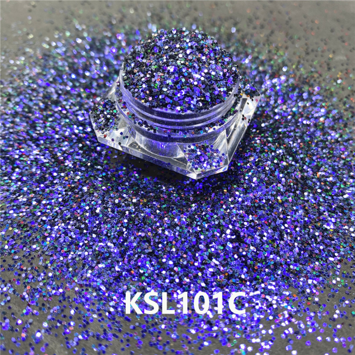 KSL101C 2022 Hot Sale Polyester Bulk Iridescent Holographic Glitter Chunky Mixed glitter 
