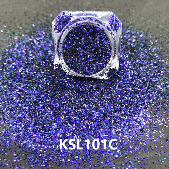 KSL101C 2022 Hot Sale Polyester Bulk Iridescent Holographic Glitter Chunky Mixed glitter 
