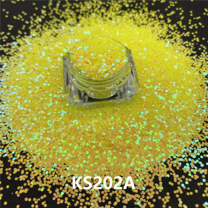 KS202A 1/24''  Hot Sale golden light chameleon glitter