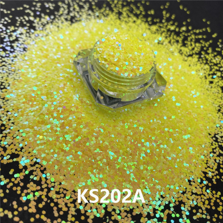KS202A 1/24''  Hot Sale golden light chameleon glitter
