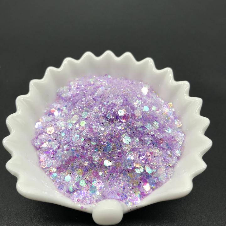 QC02       1/12 1/16 1/24 1/64 1/128 mix 2021 Hot Sale Iridescent glitter for glass printing coating cosmetics resin crafts decoration