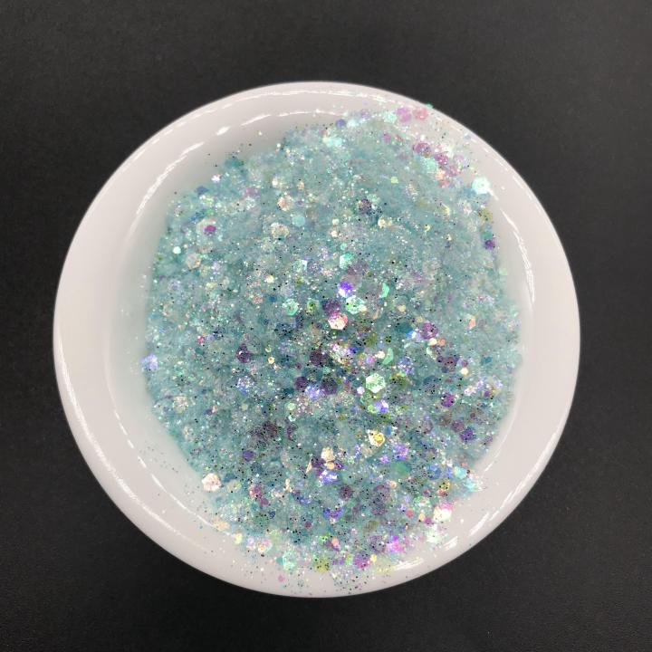 QC08     1/12 1/16 1/24 1/64 1/128 mix 2021 Hot Sale Iridescent glitter for glass printing coating cosmetics resin crafts decoration