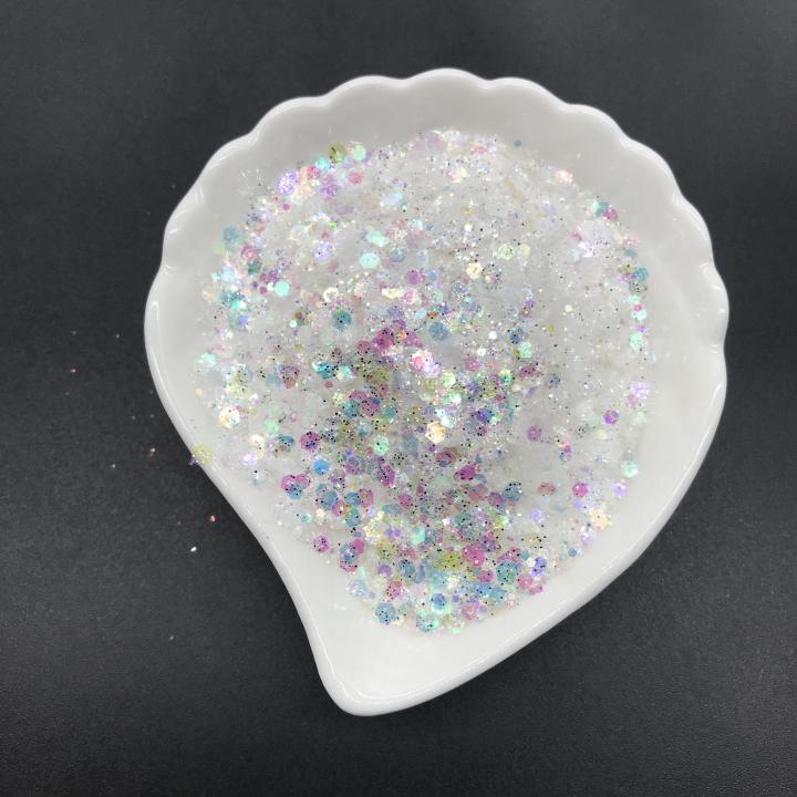 QC09     1/12 1/16 1/24 1/64 1/128 mix 2021 Hot Sale Iridescent glitter for glass printing coating cosmetics resin crafts decoration