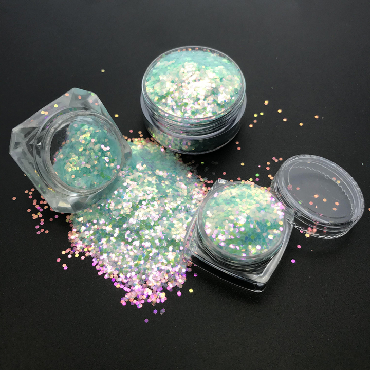FC01   1/24  High-sparkling Iridescent glitter Bulk Christmas glitter sequins wholesale for crafts decoration  