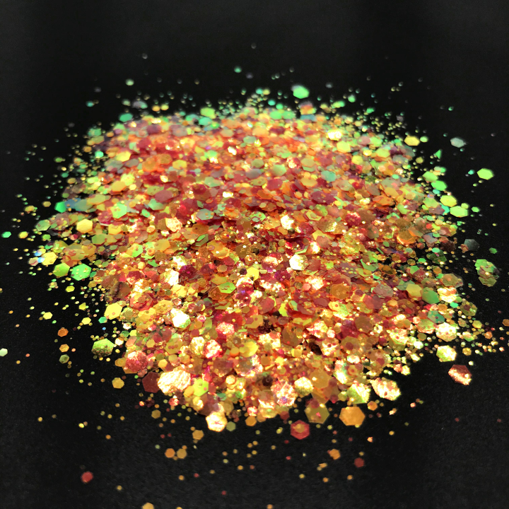 KFB09  Wholesale pearl iridescent chunky mix glitter suitable for resin tumbler nails face and body art