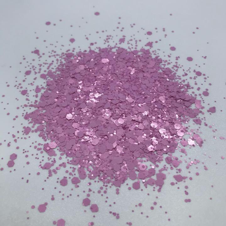 KSJ26 Matte Solvent Resistance chunky mix Pearl Glitter 