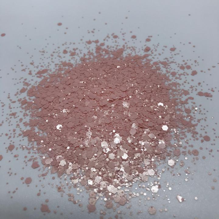 KSJ39 Matte Solvent Resistance chunky mix Pearl Glitter 