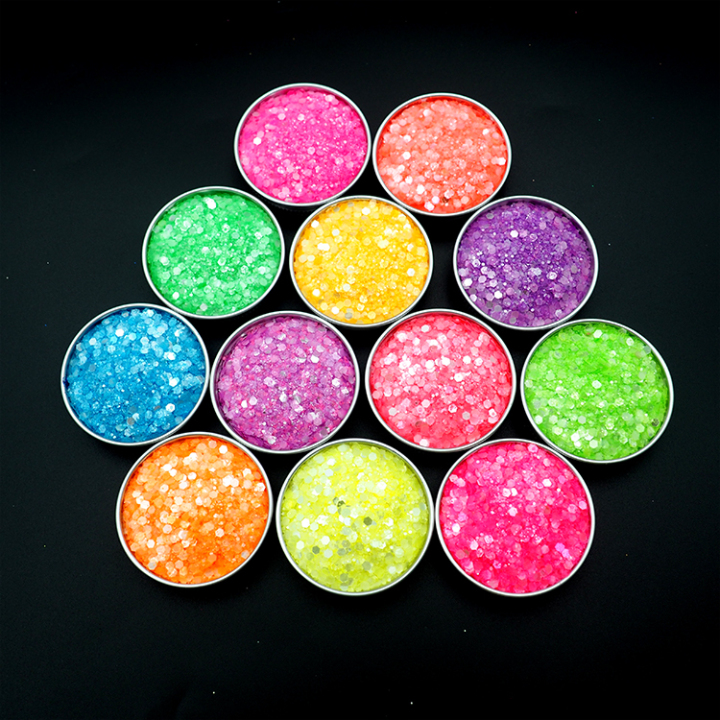 CBM005 Colorful High Flash Silver Chunky mixed for Tumbler Resin Crafts Nails and Face, Crafts etc.