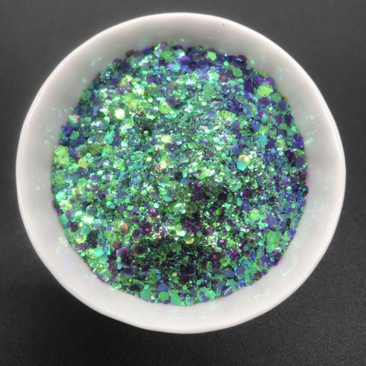 KSC13 Wholesale Customized high flash mixed iridescent glitter 