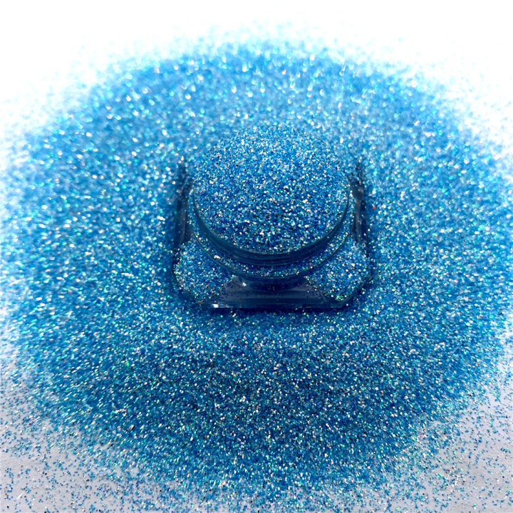 QT09 Hot Sale 1/128(0.2mm)008 High Quality Bulk Polyester Glitter, Mirror Silver + Neon Color Mix