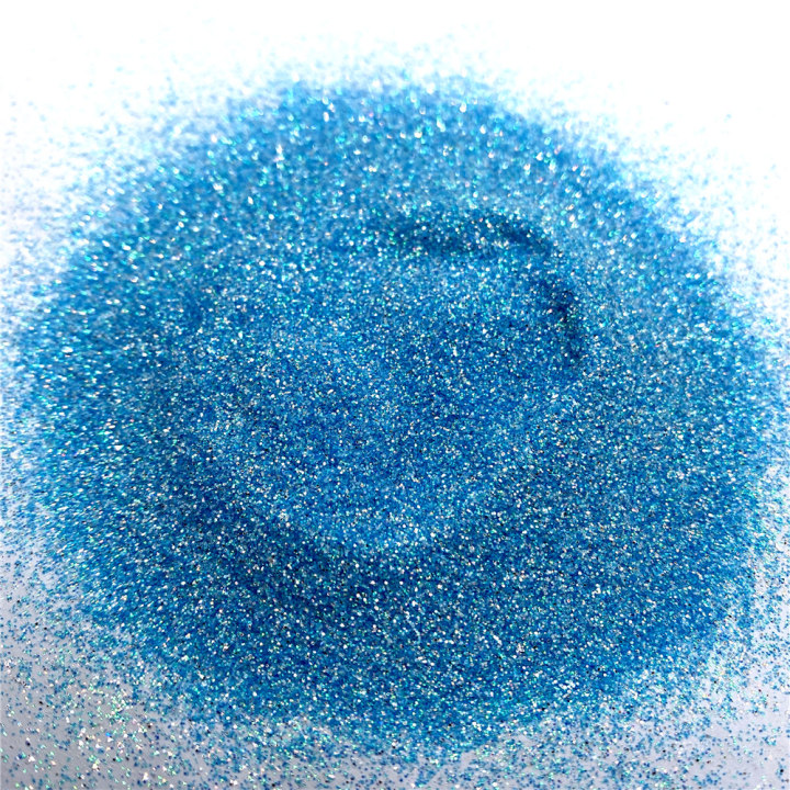 QT09 Hot Sale 1/128(0.2mm)008 High Quality Bulk Polyester Glitter, Mirror Silver + Neon Color Mix