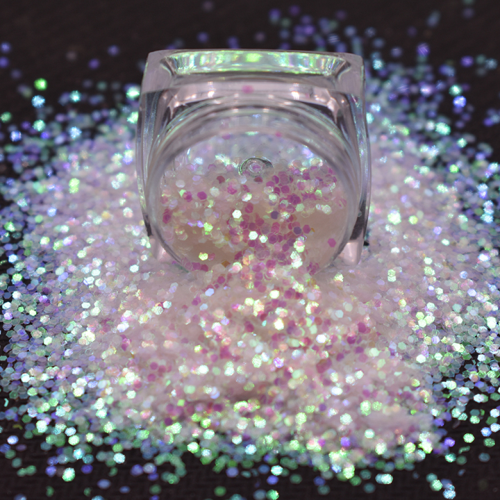 C03 1/24'' 2022 Hot selling bulk Iridescent Opal Glitter fine 1/128''-1/10'' or chunky mixed   