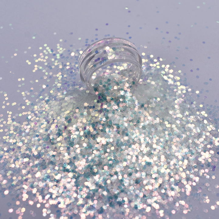 C21 chunky mix'' 2022 Hot selling bulk Iridescent Opal Glitter fine 1/128''-1/10'' or chunky mixed   