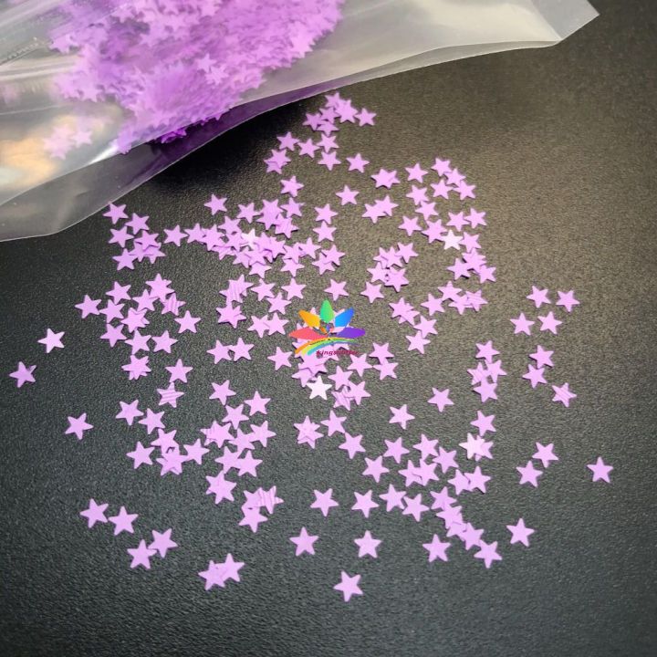 KK303 3mm Wholesale new star shape glitter for craft decoration
