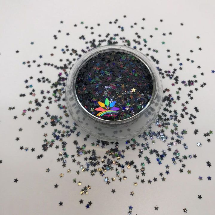 LB1000  3mm star shape holographic glitter wholesale