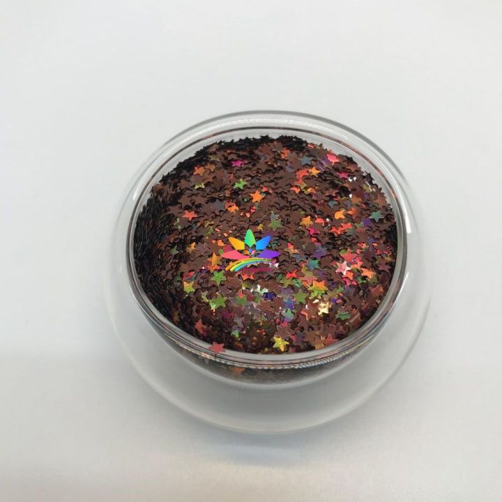LB400  3mm star shape holographic glitter wholesale