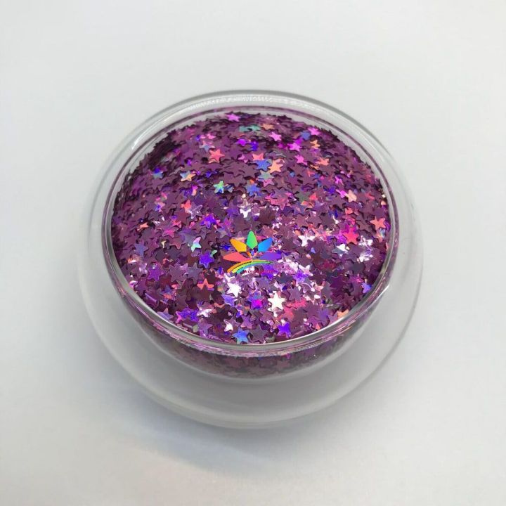 LB901  3mm star shape holographic glitter wholesale