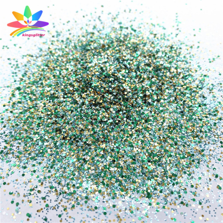 NGL023  Wholesale customized chunky glitter Pure color mixed  and other specifications