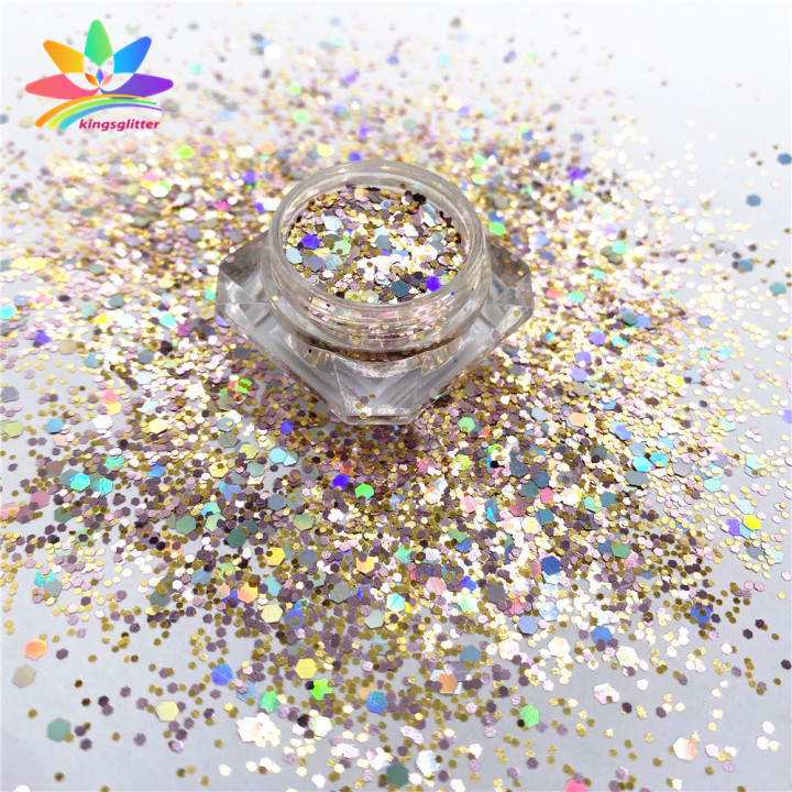NGL024  Wholesale customized chunky glitter Pure color mixed  and other specifications