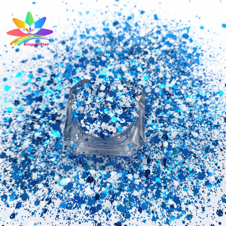 NHL008 2022 wholesale Customized high flash mixed Pure color Holographic iridescent glitter
