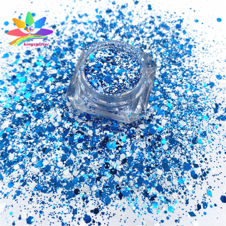 NHL008 2022 wholesale Customized high flash mixed Pure color Holographic iridescent glitter