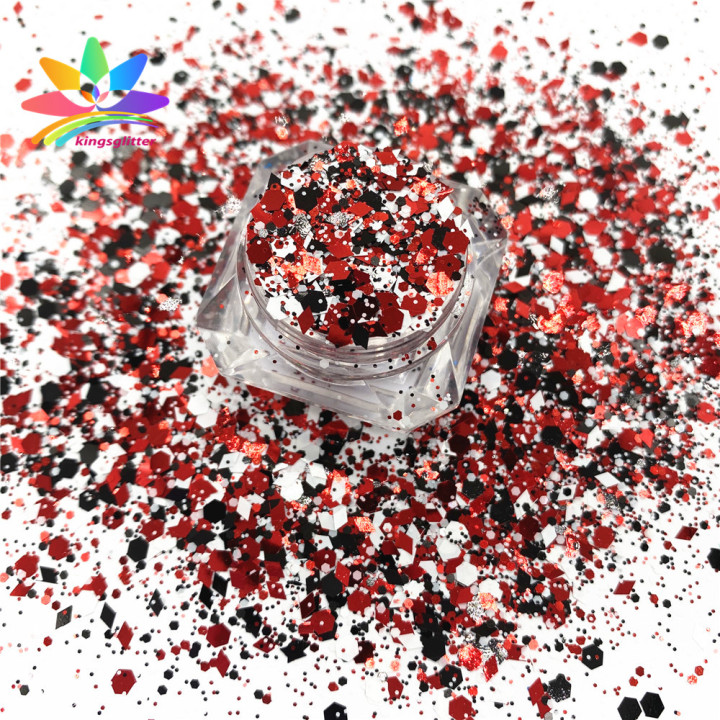 NHL009 2022 wholesale Customized high flash mixed Pure color Holographic iridescent glitter