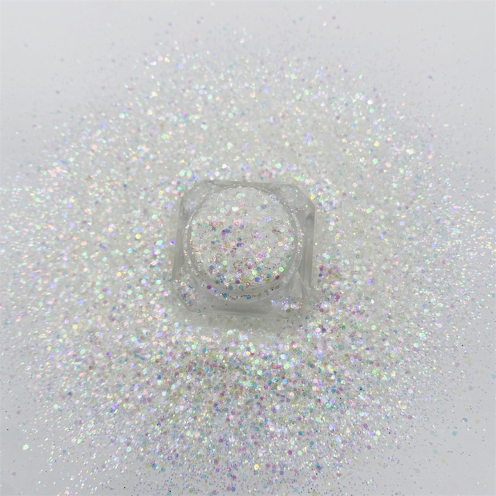 TQC009  1/24 1/64 1/128 mix 2021 Hot Sale Iridescent glitter for glass printing coating cosmetics resin crafts decoration
