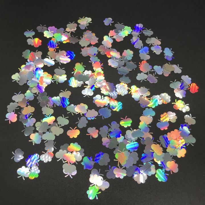 LB100  3mm 5mm Holographic Butterfly Shapes Glitter nail makeup 