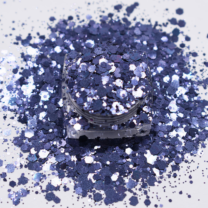 BC1001  Chunky Mixed Pure Color Glitter Wholesale for Resin Makeup Leather Nails Tumbler 