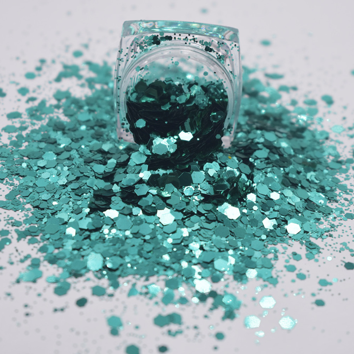 BC700  Chunky Mixed Pure Color Glitter Wholesale for Resin Makeup Leather Nails Tumbler 