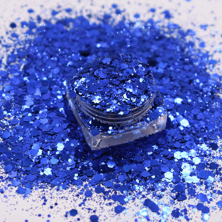 BC708  Chunky Mixed Pure Color Glitter Wholesale for Resin Makeup Leather Nails Tumbler 