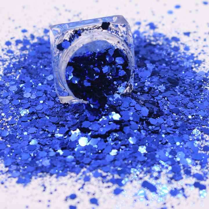 BC708  Chunky Mixed Pure Color Glitter Wholesale for Resin Makeup Leather Nails Tumbler 