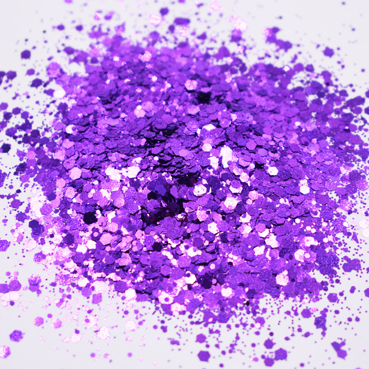 BC808  Chunky Mixed Pure Color Glitter Wholesale for Resin Makeup Leather Nails Tumbler 