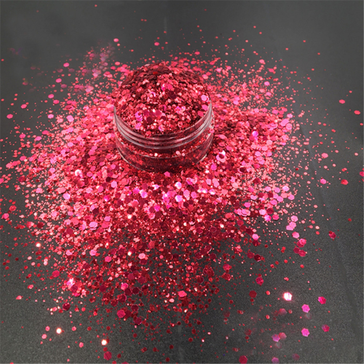 BC910  Chunky Mixed Pure Color Glitter Wholesale for Resin Makeup Leather Nails Tumbler 