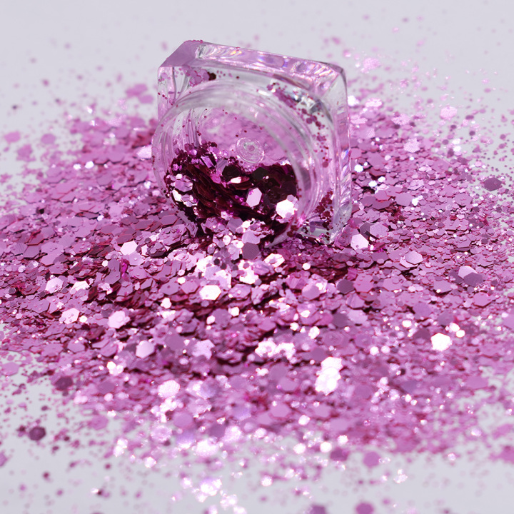 BC920  Chunky Mixed Pure Color Glitter Wholesale for Resin Makeup Leather Nails Tumbler 
