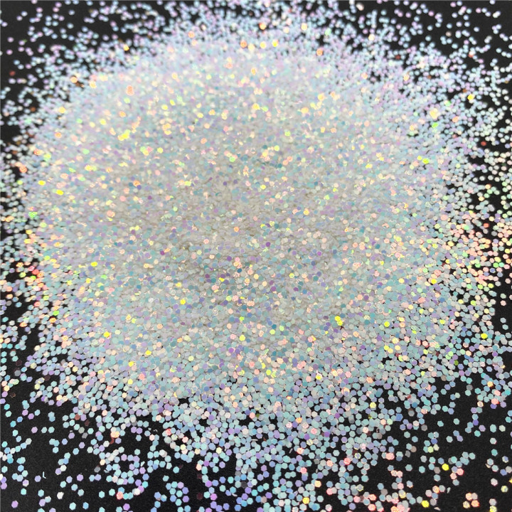 C21R   Pearl iridescent glitter Hexagon 1mm Sequins 