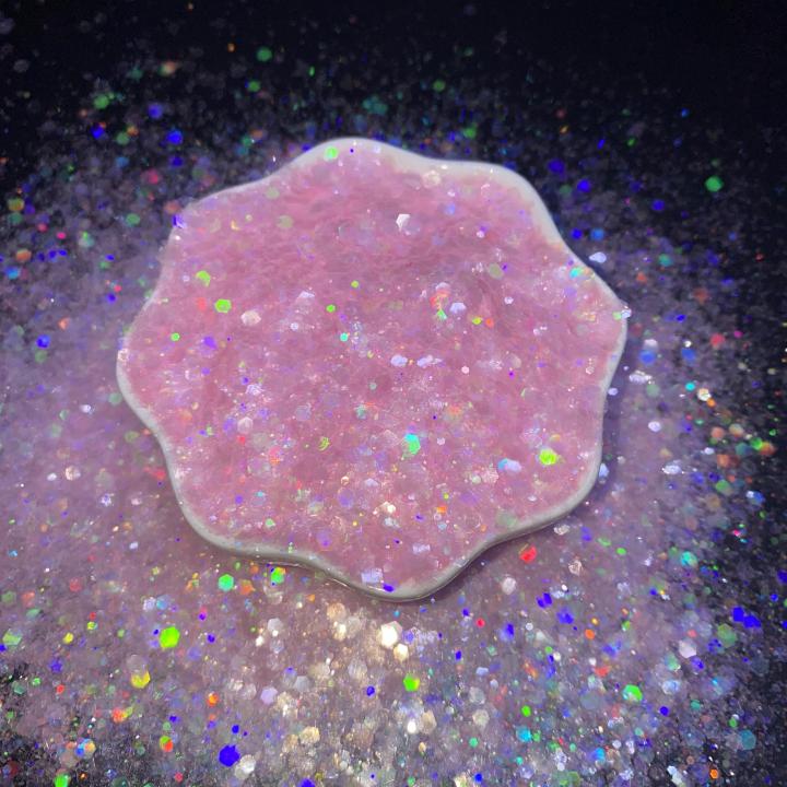 HHC08   2022 new Hexagon glitter laser Iridescent white Glitter 
