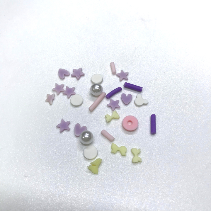 SPR70   Polymer Clay Sprinkle Mix for Tumblers Slime Keychain DIY Chritsmas decoration 