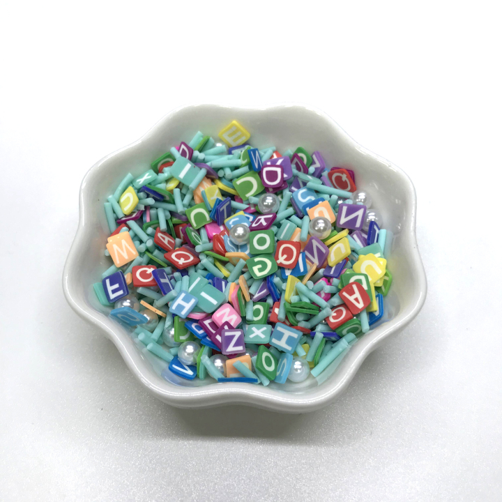 SPR72   Polymer Clay Sprinkle Mix for Tumblers Slime Keychain DIY Chritsmas decoration 