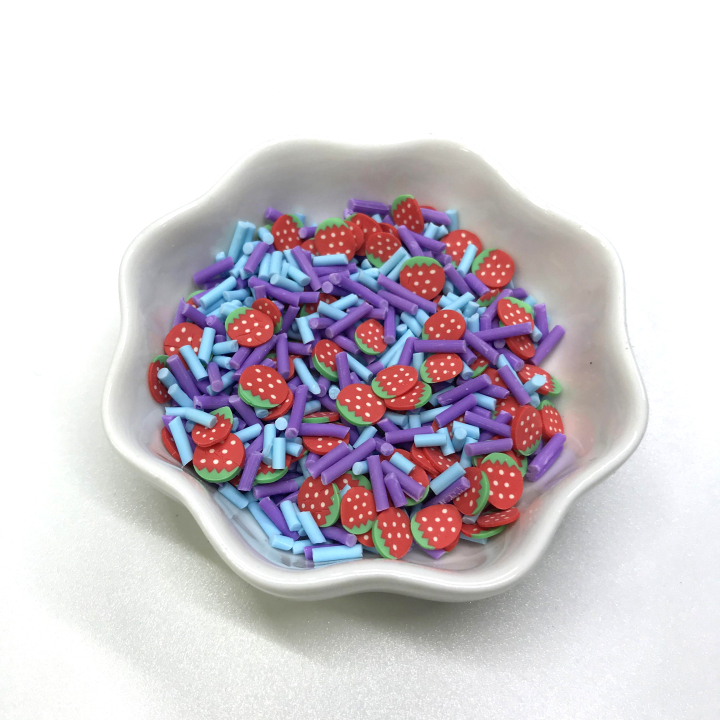  SPR71A   Polymer Clay Sprinkle Mix for Tumblers Slime Keychain DIY Chritsmas decoration 