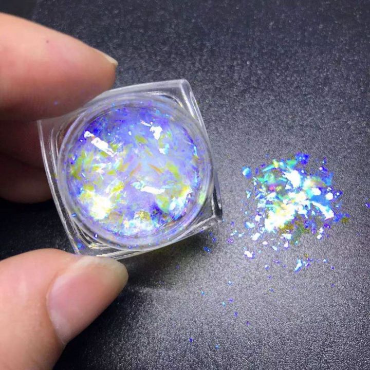 K201BP  new chameleon opal flakes Ice Transparent 