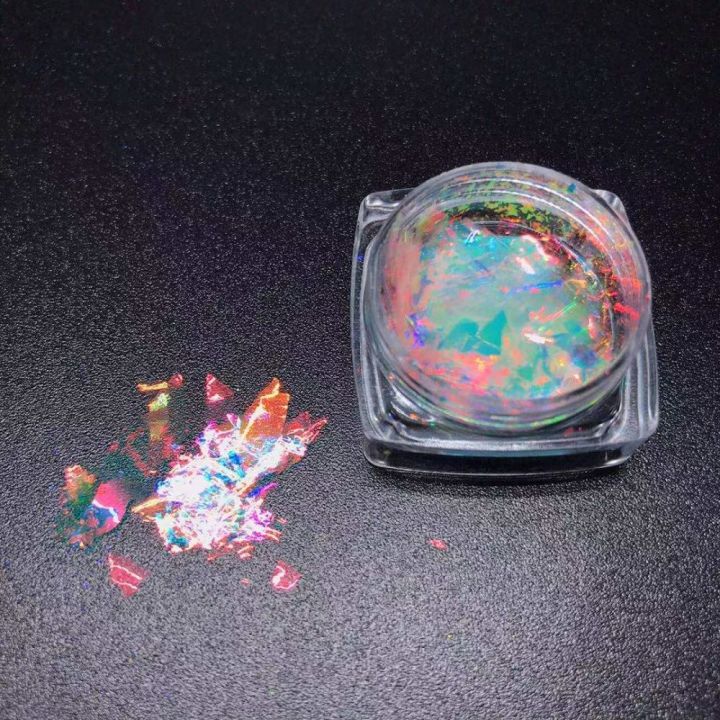 K202RG new chameleon opal flakes Ice Transparent 
