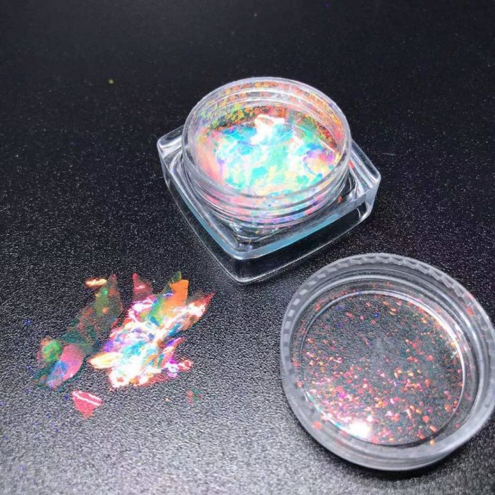 K202RG new chameleon opal flakes Ice Transparent 