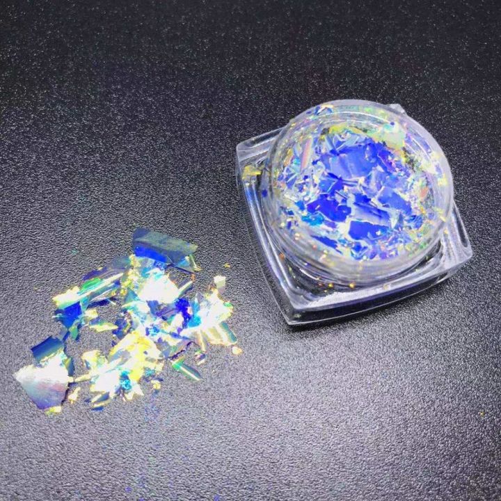 K204YG new chameleon opal flakes Ice Transparent 